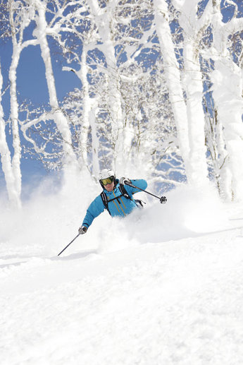 ... och Johan väljer den mest pudriga vägen ner.