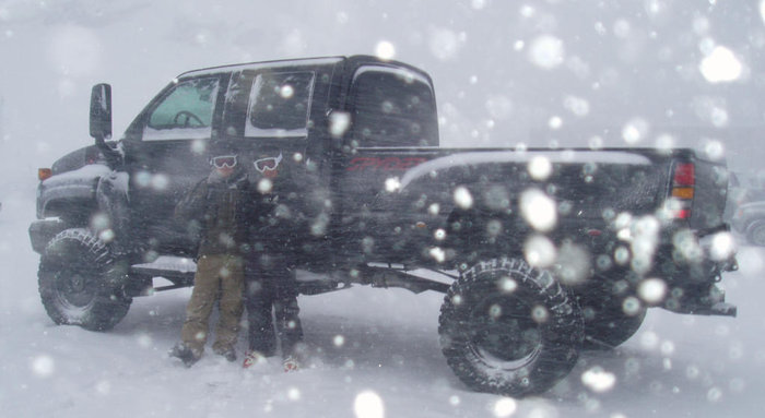 Stor bil, små grabbar - längdkomplexet blir extra påtagligt i USA för Erik Studer och Anders Wingqvist.