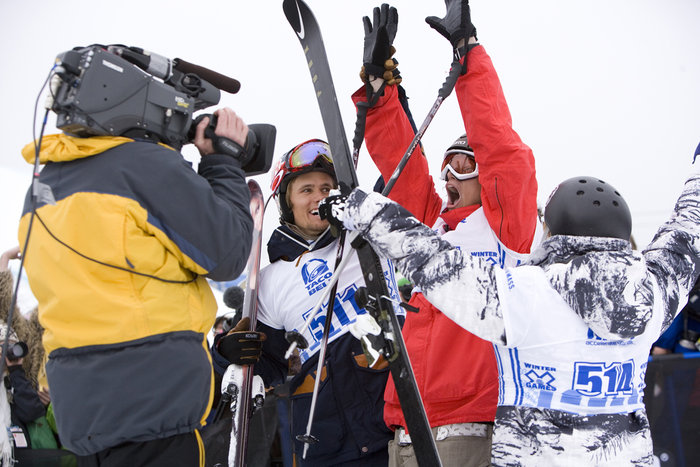 En glad Andreas Håtveit vid förra årets slopestyle.