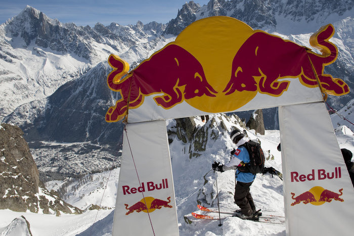 Starten under Freeride de Chamonix.