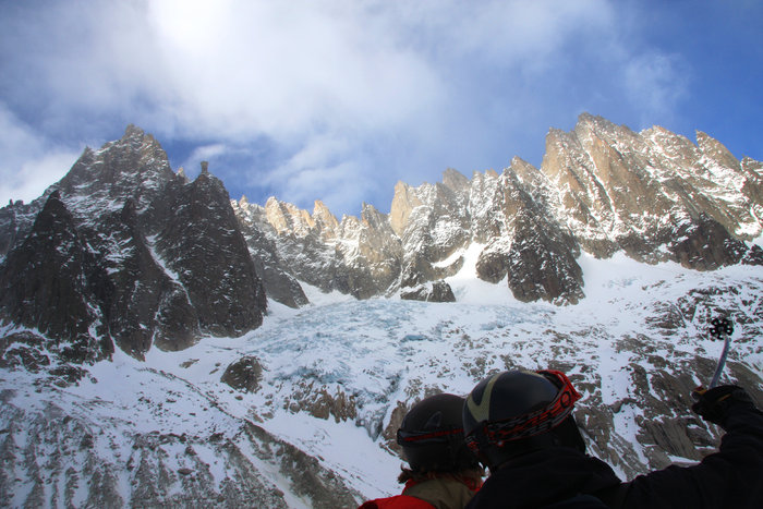 Vallée Blanche, perfekt som ett rekognosceringsåk enligt Tobias Granath.