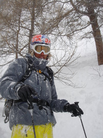 Henke, snöig efter en hajattack..