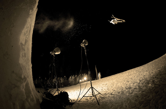 Didrik Thorén i luften.