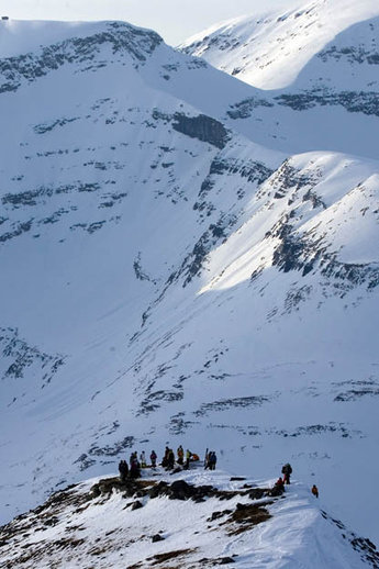 Åkarhäng på Middagsfjellet.