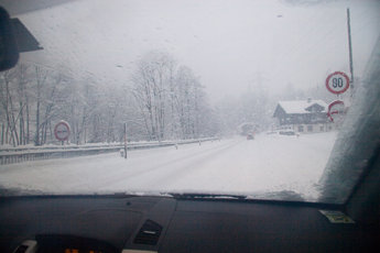 En helt vanlig dag på väg till backen.