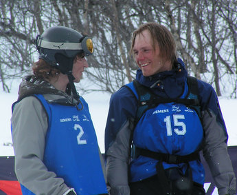 Torgrim Vole och Johan Edenteg verkar nöjda över att ha tagit sig till superfinal.