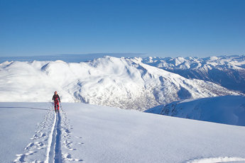 Markus Lindén på topptur.