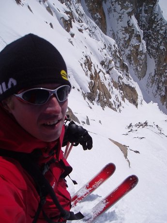 Y-couloiren på Aiguille d-'Argentière