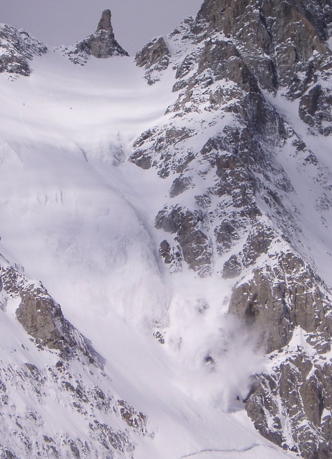 Nordöst-rännan på l’Aiguille qui Remue