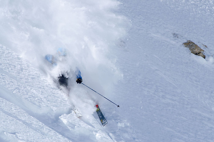 Johan Fahlström under inspelningen i Engelberg.