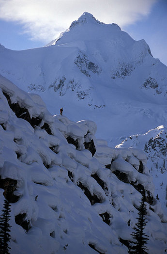 Mike Douglas, Mica Heli Guides i British Columbia.
