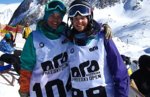 Maria och Emma på framfart under Austrian Freeski Open