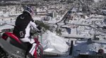 Bodin flög 70 meter i backhoppningsbacke