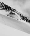 Insnöade i ett svartvitt Ischgl