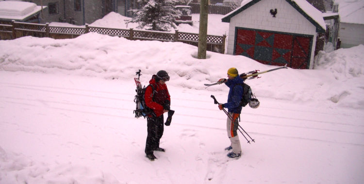 En historisk dag i Kanada vintern 2005 - det snöade.
