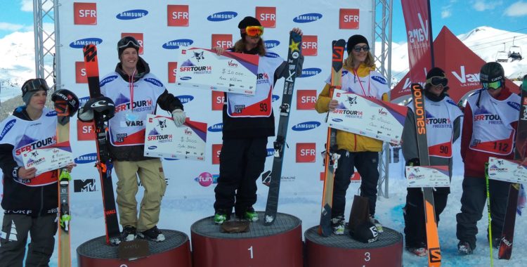 McRae Williams, Øystein Bråten och Oscar Wester på pallen i Vars.