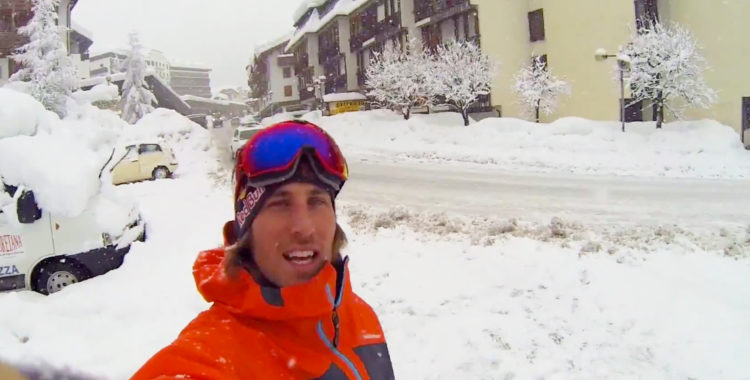 Henrik Windstedt i en snöig italiensk pärla