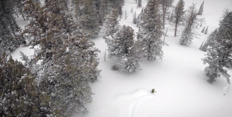 Drönarperspektiv över Teton Pass