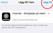 Guide: Lägg till Freeride-ikon på mobilen