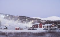 Snöläggningen igång i Hemavan Tärnaby