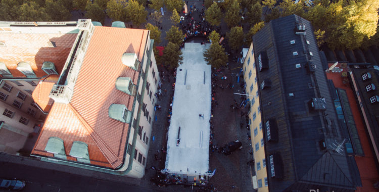 Kungsträdgården ur fågelvinkel