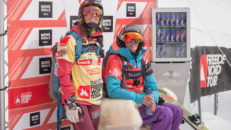 Dålig sikt och krascher för damerna i Verbier