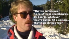 I backspegeln: Så tyckte skidåkare om snowboardåkare 1985
