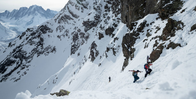 Samuel Anthamatten och Jeremie Heitz rekar i Chamonix