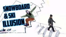 Skid- och snowboardillusion med Freddie Grann