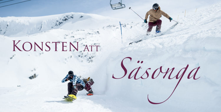 Albin sladdar runt på snö och navigerar mellan tentor och föreläsningar