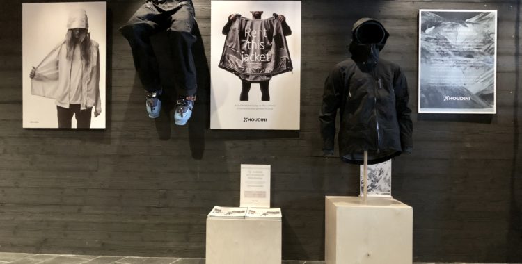 Hyr Houdini-kläder direkt i lobbyn på hotellet Copper Hill i Åre Björnen.