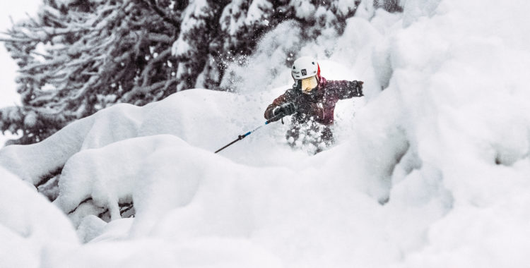 Salomons senaste tillskott, Lovisa Rosengren, hittade fluffig snö i Lindvallen.