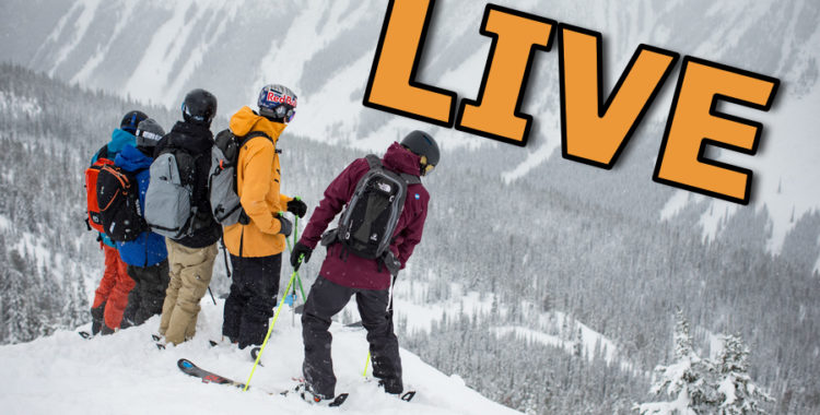 Livesändning från Kicking Horse, Kanada Freeride World our.