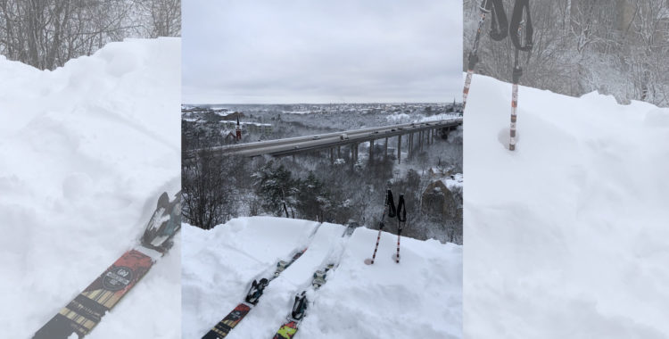 Stockholms snöfall har inte bara skapat infrastrukturkaos, lite skid- och brädglädje också!