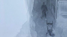 4 meter snö i Riksgränsen