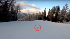 Bråk och skrik efter incident med drönare i Les Arcs