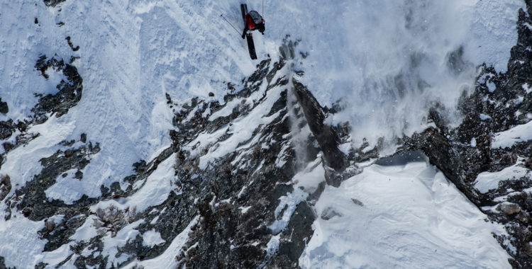 Carl Regnér på FWT-finalen i Verbier 2019.
