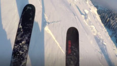 Lavin i trysil: dotter och pappa tagna