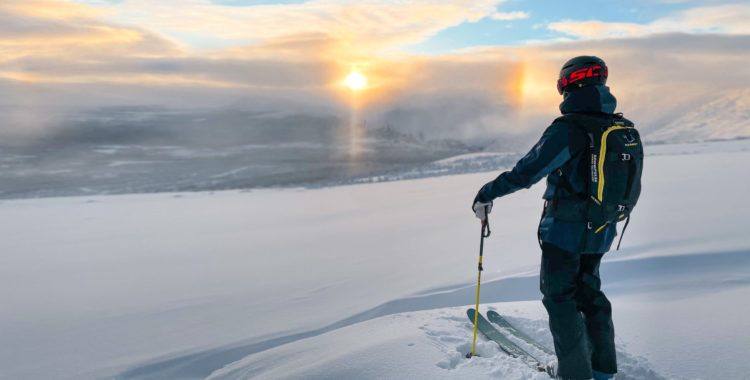 Vy mot Borkafjäll från Kittelfjäll. 
