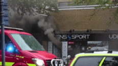Skidaffären Udéns sport i Göteborg allvarligt brandskadad