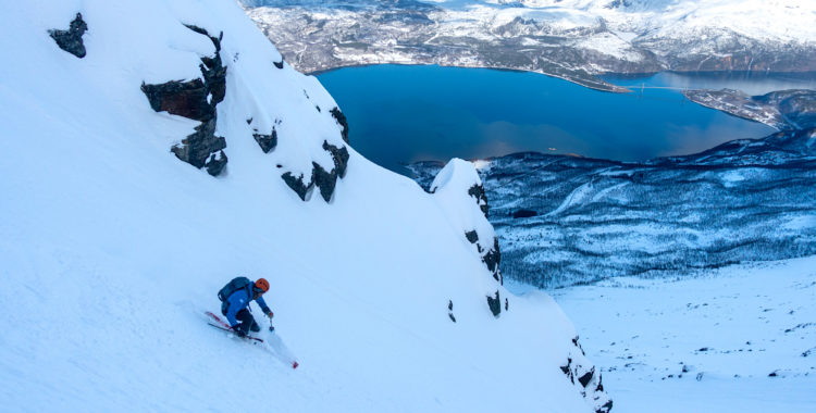 Rombakstøttas nordsida bjuder på utmanande skidåkning.