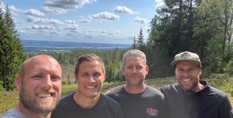 Nya ägare för Sunne Ski & Bike (från vänster): Niklas Dahlquist, Joel Johansson, Daniel Carlsson och Joakim Bergdahl. 