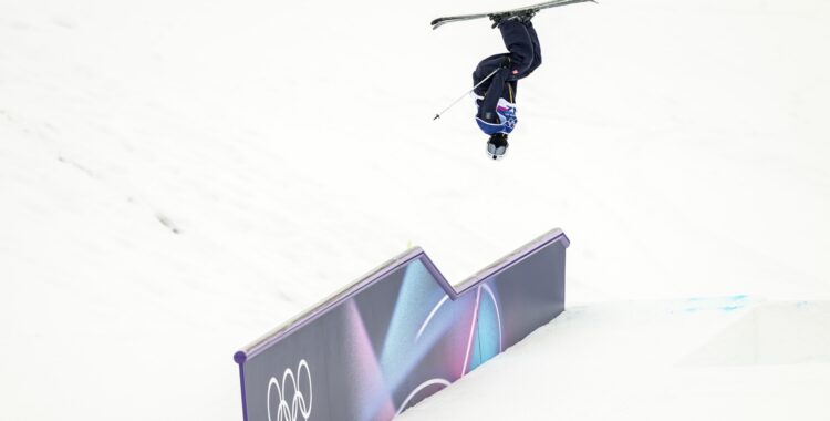 Jesper Tjäder i slopestyle finalen.