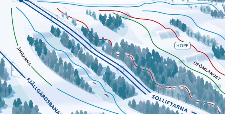 Ny blå park mellan Fjällgårdsbanan och Solliftarna