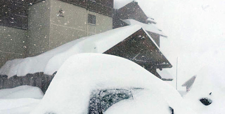 Bild från gårdagens snöfall i Valle Nevado